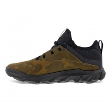 ECCO Hiking Shoes MX Low Nubuck Leather - durable sole, sock-like construction made of Neoprene - tarmac brown Men